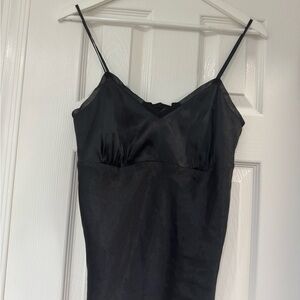Daisy Fuentes Black V-Neck silky camisole